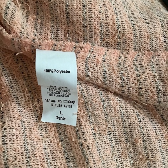 Mustard seed size L open cardigan pitch black M/L - Picture 4 of 5